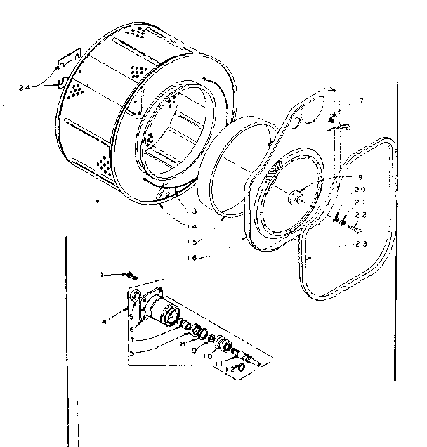 Cylinder and hub