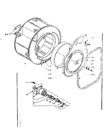 Cylinder and hub