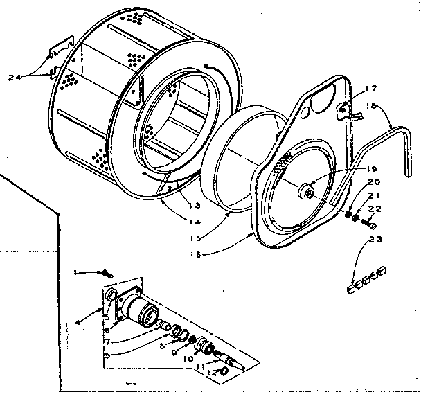 Cylinder and hub