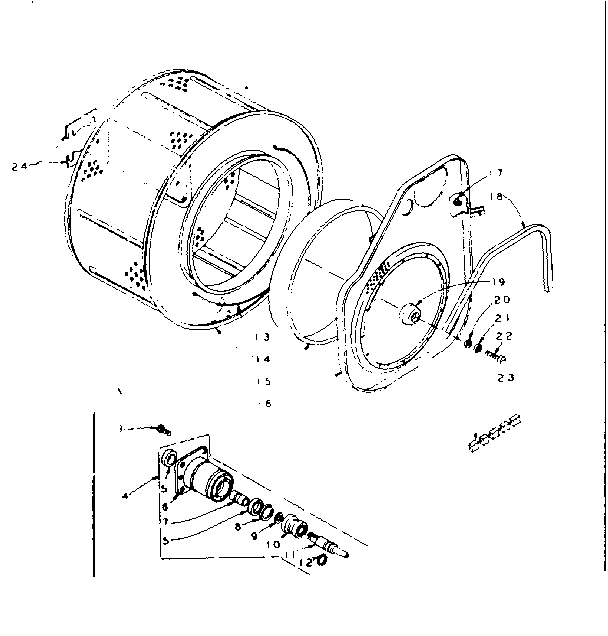 Cylinder and hub