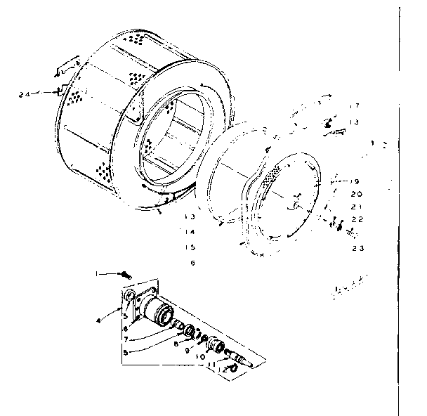 Cylinder and hub