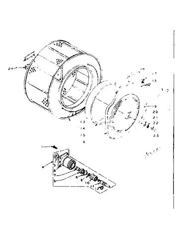 Cylinder and hub