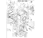 Kenmore 1105809853 base and tank diagram