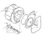 Kenmore 1105809950 cylinder and hub diagram