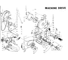 Kenmore 1105809954 machine drive diagram