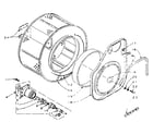 Kenmore 1105809954 cylinder and hub diagram