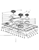 Cook top section