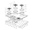 Kenmore 10143529 cooktop diagram