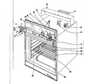 Kenmore 10144310 oven assembly section diagram