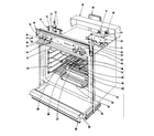 Kenmore 10145410 oven assembly section diagram