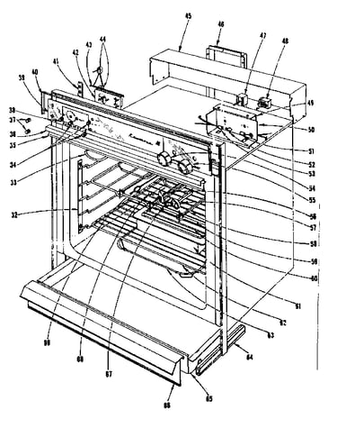 Oven assembly section