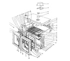 Kenmore 10145420 oven assembly section diagram