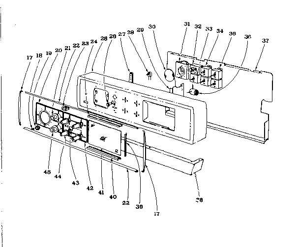 Backguard section