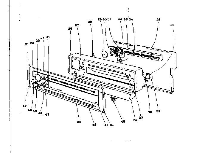 Backguard section