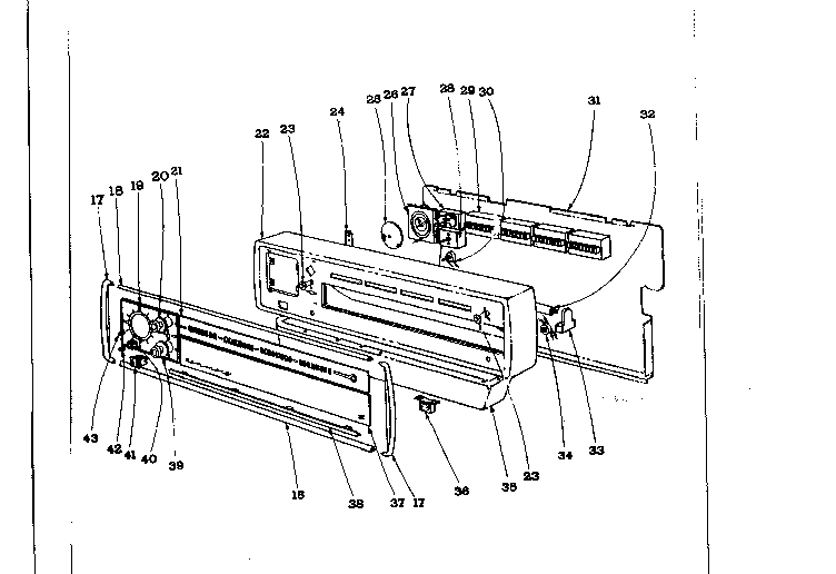 Backguard section