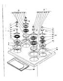 Cook top section