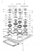 Cook top section