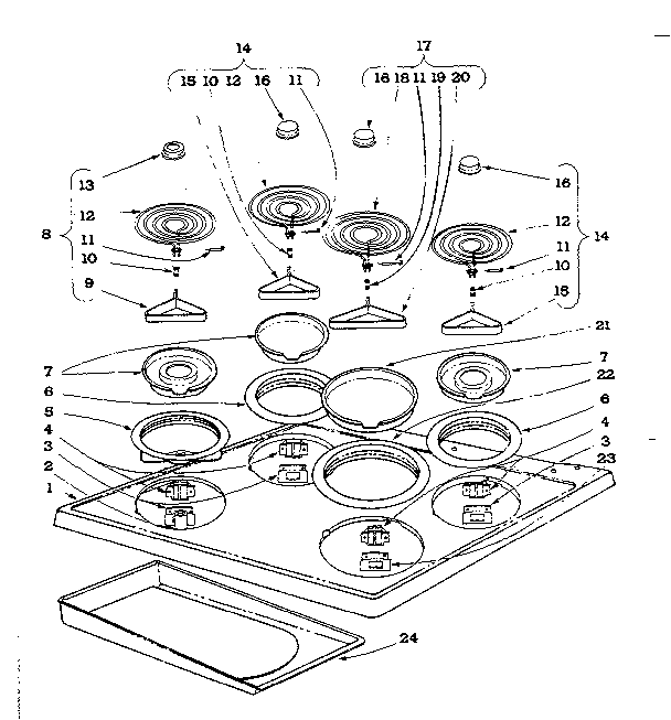 COOK TOP SECTION