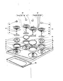 Cook top section