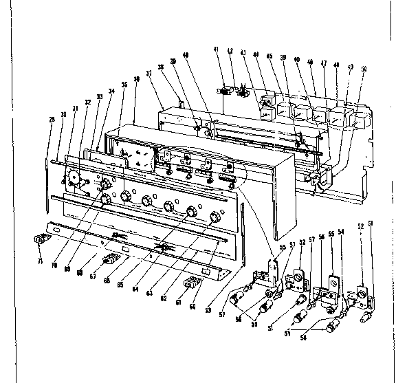 Backguard section