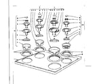 Kenmore 101930610 cook top section diagram