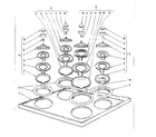 Kenmore 101933600 cook top section diagram