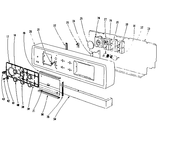 Backguard section