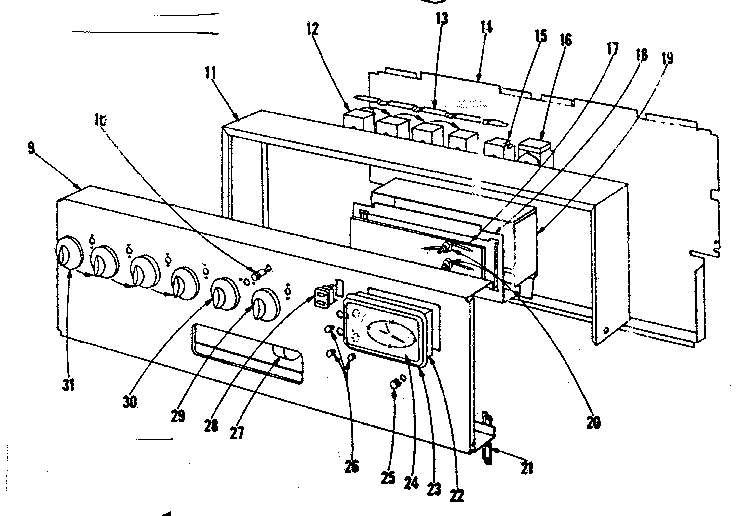 Backguard section