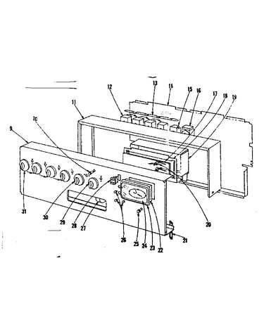 Backguard section