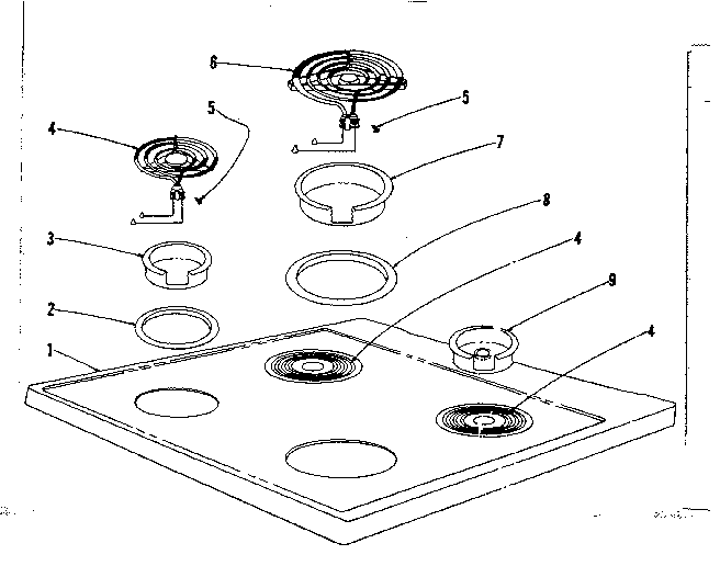 Cooktop section