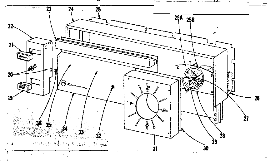 Backguard section