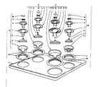Kenmore 101934610 cook top section diagram