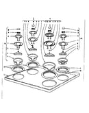 Cook top section