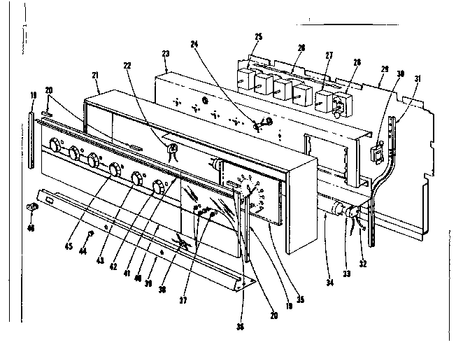 Backguard section