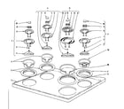 Kenmore 101934620 cook top section diagram