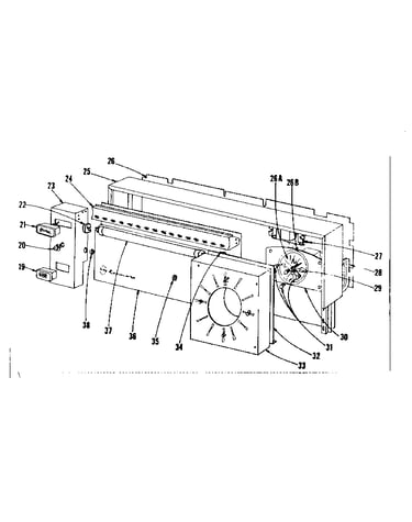 Backguard section