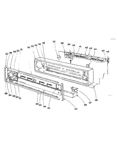 Backguard section