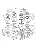 Cook top section