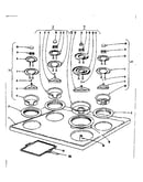 Cook top section
