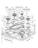 Cook top section