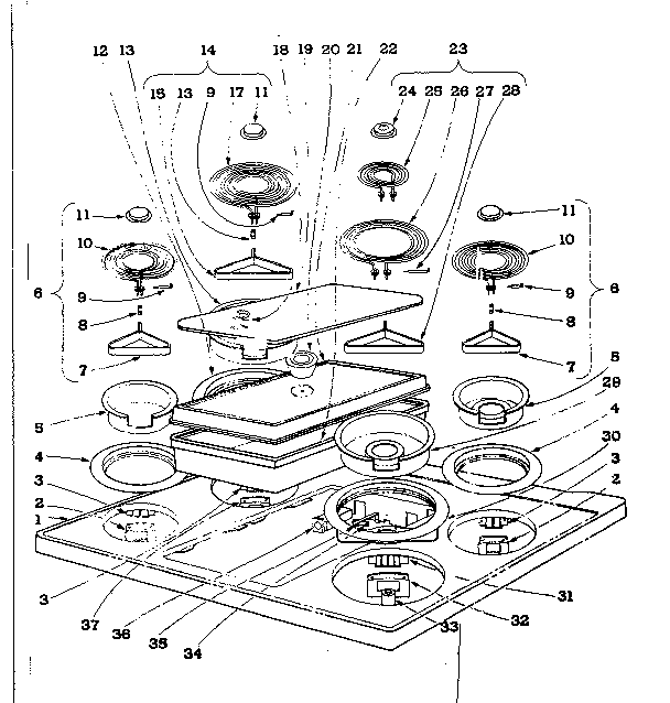 COOK TOP SECTION