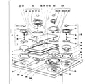 Kenmore 101937591 cook top section diagram