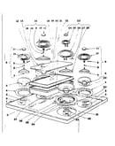 Cook top section