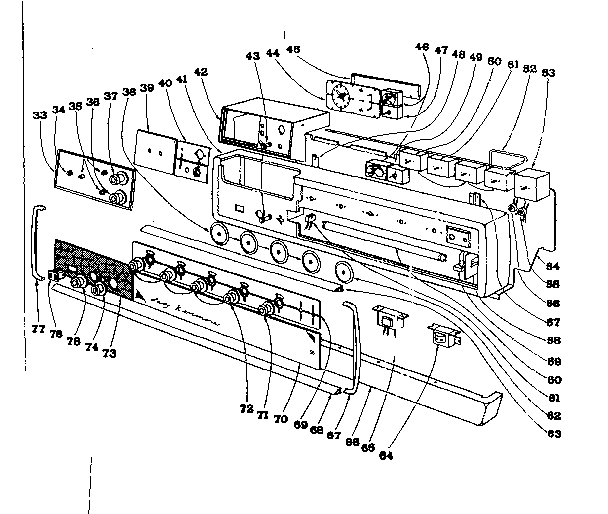 Backguard section
