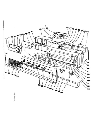 Backguard section