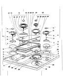 Cook top section