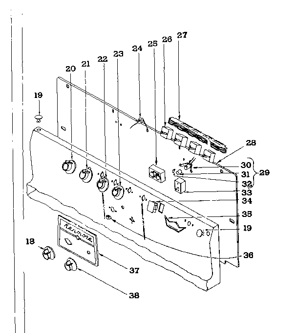 Backguard section