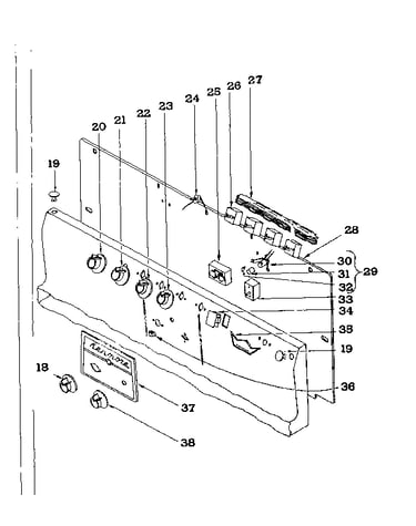 Backguard section