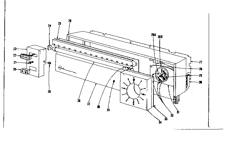 Backguard section