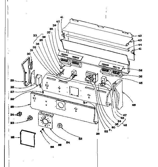 Backguard section